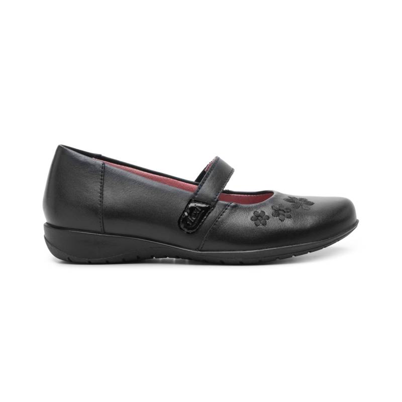 Balerina Escolar Flexi para Niña elaborada en 100% Piel Estilo 35930 Negro product image