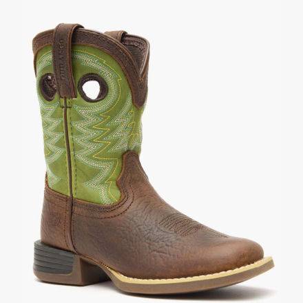 Durango® Lil' Rebel Pro™ Big Kid's Lime Western Boot product image