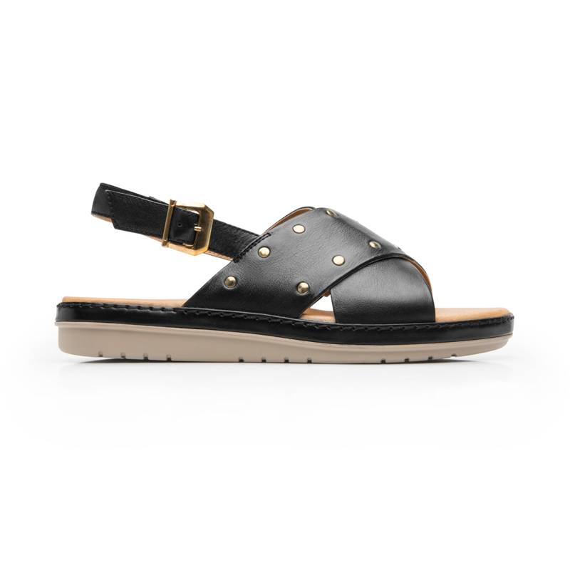 Sandalia Confort Casual Flexi para Mujer 100% Piel Estilo 100233 Negro product image