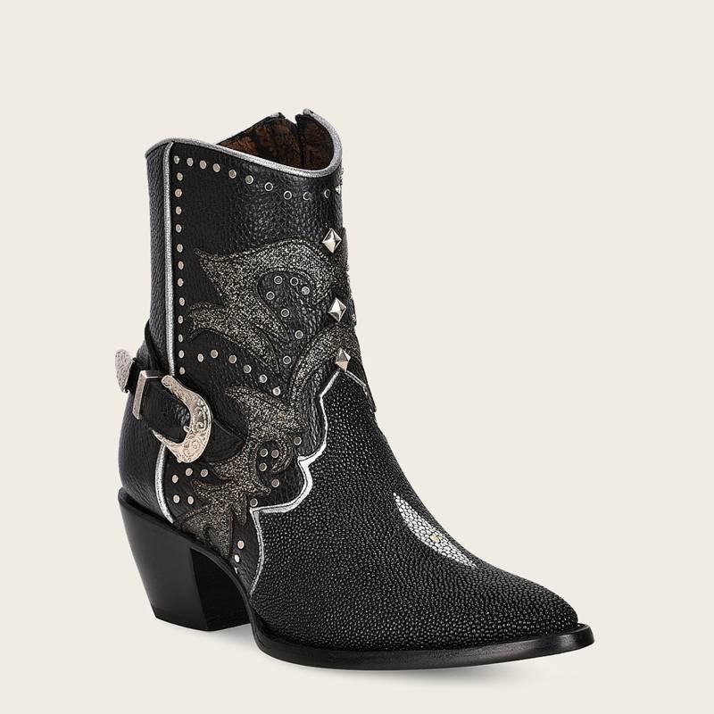 Botín western fashion en piel genuina de mantarraya para dama product image
