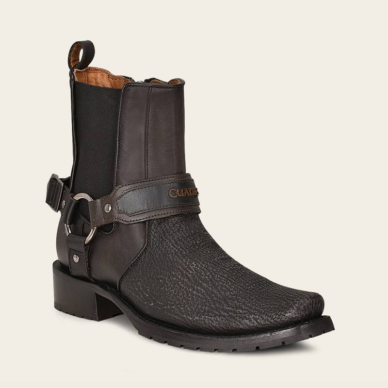 Botín urbano en piel genuina de tiburón para caballero product image