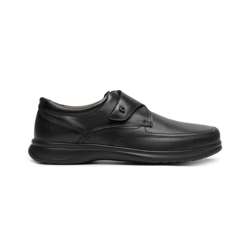 Calzado Piel Con Ajuste Velcro Quirelli para Hombre con Plantilla Hexafoam Estilo 88714 Negro product image