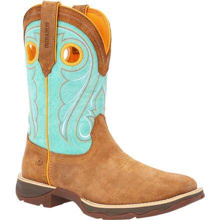 Lady Rebel™ by Durango® Women's Dusty Brown & Sky Blue Western Boot product image