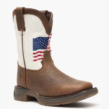 Lil' Rebel™ by Durango® Little Kids Distressed Flag Western Boot product image