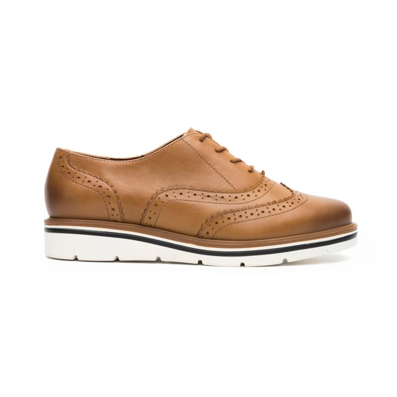 Oxford Casual Flexi para Mujer con Piel Extra Suave Estilo 45705 Miel product image
