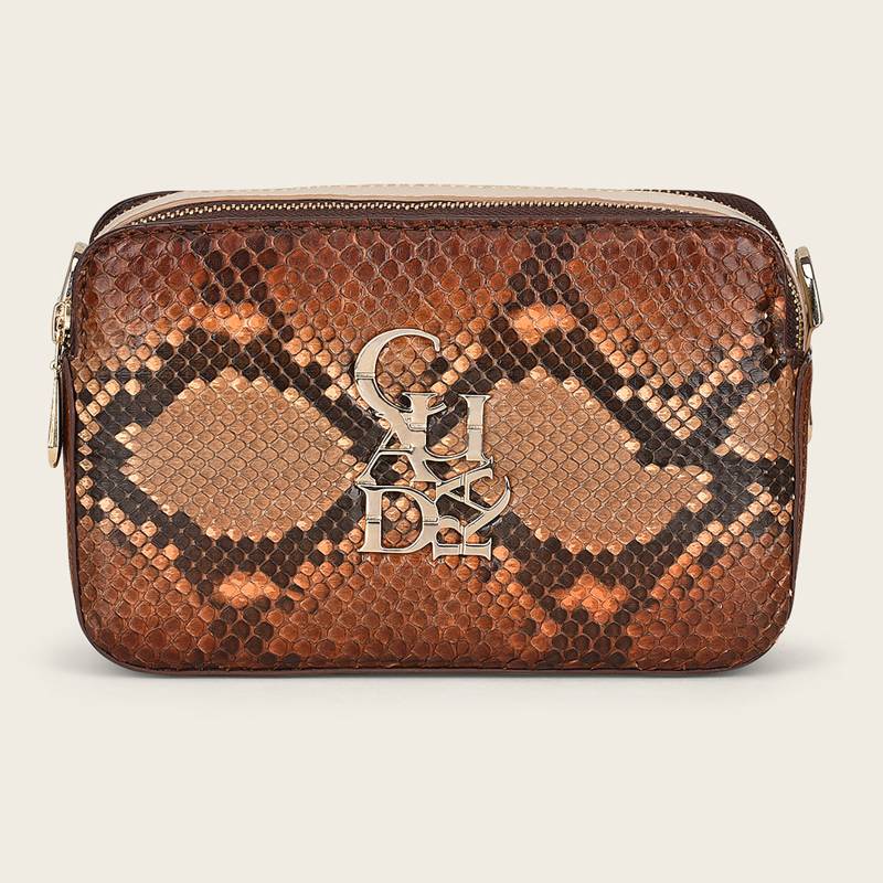 Crossbody en piel genuina de pitón product image