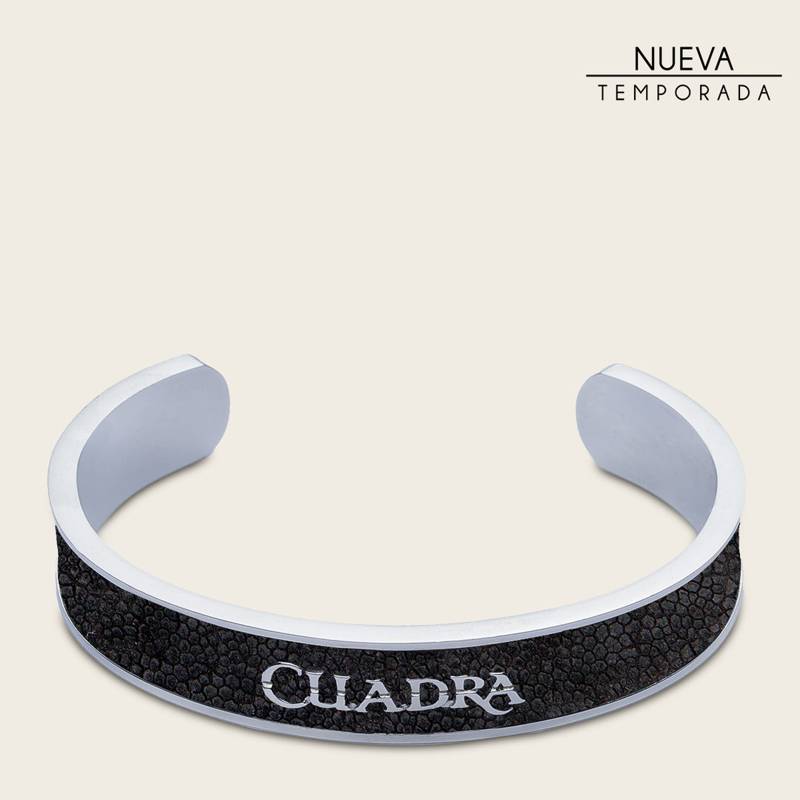 Pulsera Cuadra en piel de elefante para caballero product image