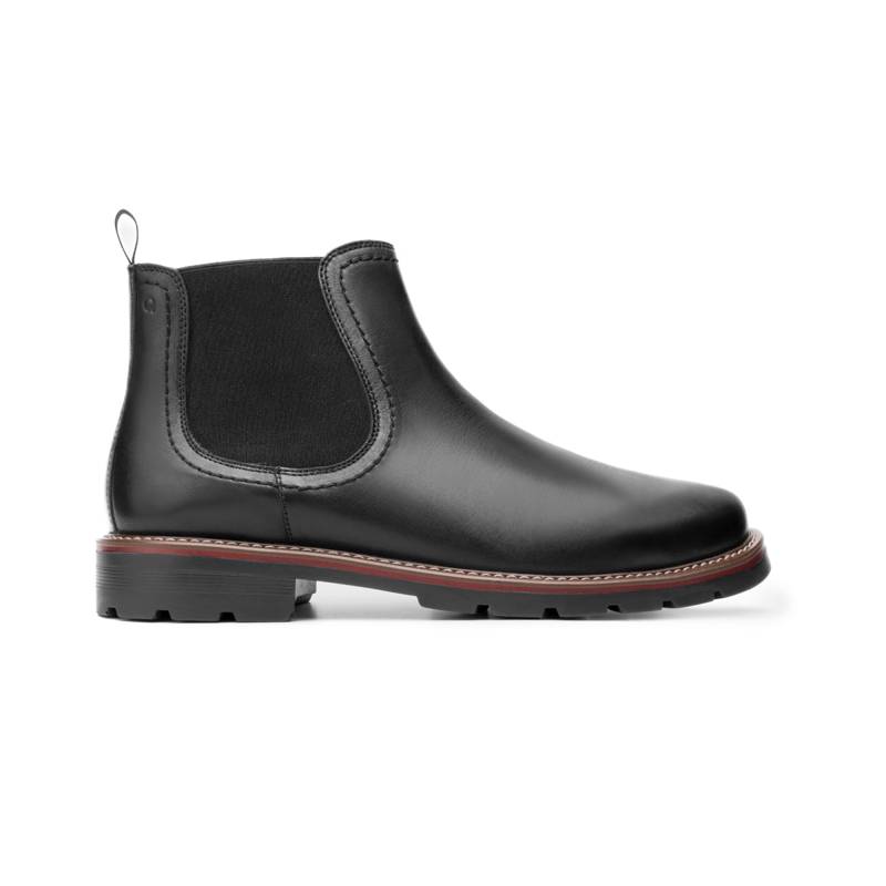 Botín Casual Quirelli 100% De Piel  Para Hombre - Estilo 88606 Negro product image