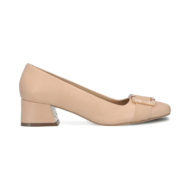 Tacón de vestir cerrado en piel color nude Quirelli estilo 300802 product image
