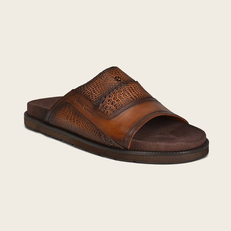 Sandalia en piel genuina de alligator para caballero product image