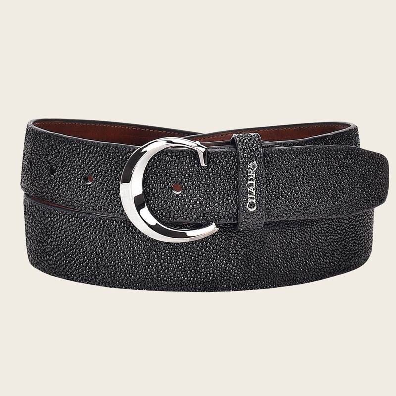 Cinturón casual en piel genuina de mantarraya para caballero product image