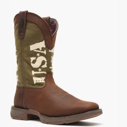 Rebel™ by Durango® Army Green USA Print Western Boot product image