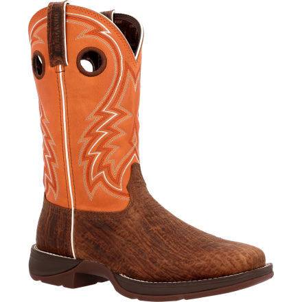 Rebel™ by Durango® Cedar Bark and Monarch Orange Western Boot product image