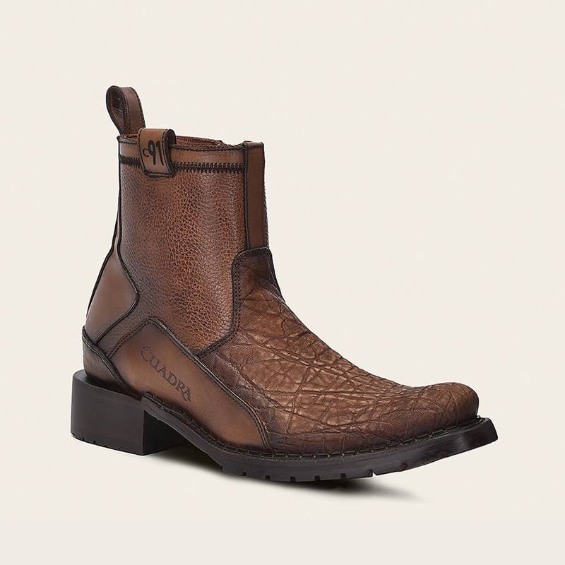 Botín urbano en piel genuina de elefante para caballero product image