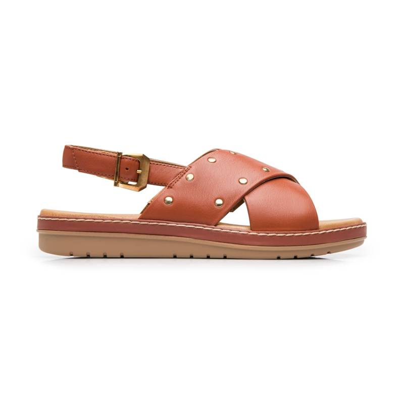 Sandalia Confort Casual Flexi para Mujer 100% Piel Estilo 100233 Terracota product image