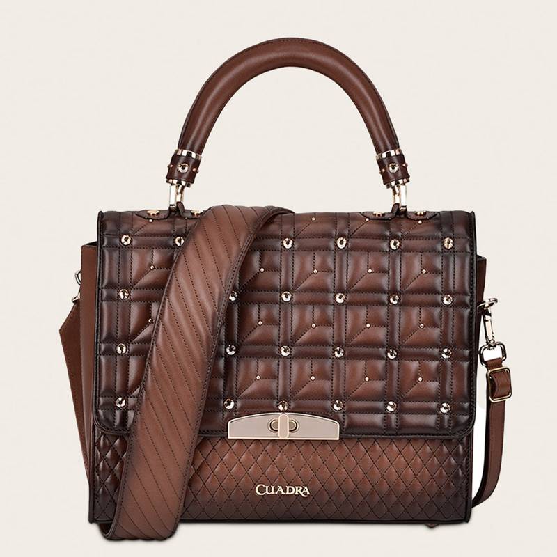 Bolso en piel genuina con cristales product image