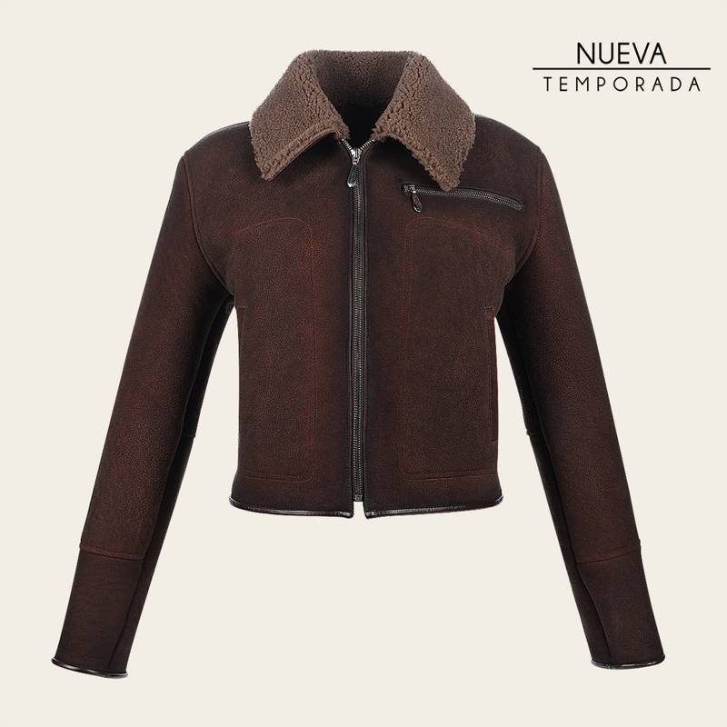 Chamarra con cuello de pelo para dama product image