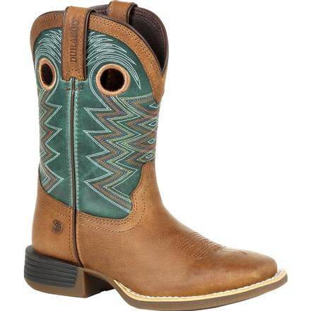 Durango Lil' Rebel Pro Big Kid's Teal Western Boot product image