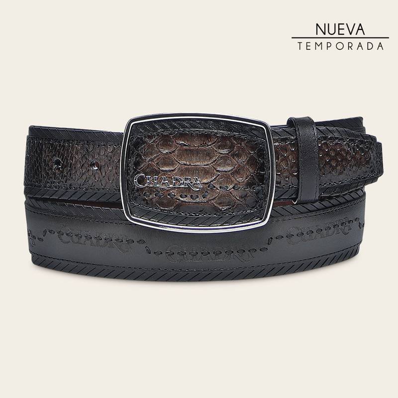 Cinturón en piel genuina de pitón para caballero product image
