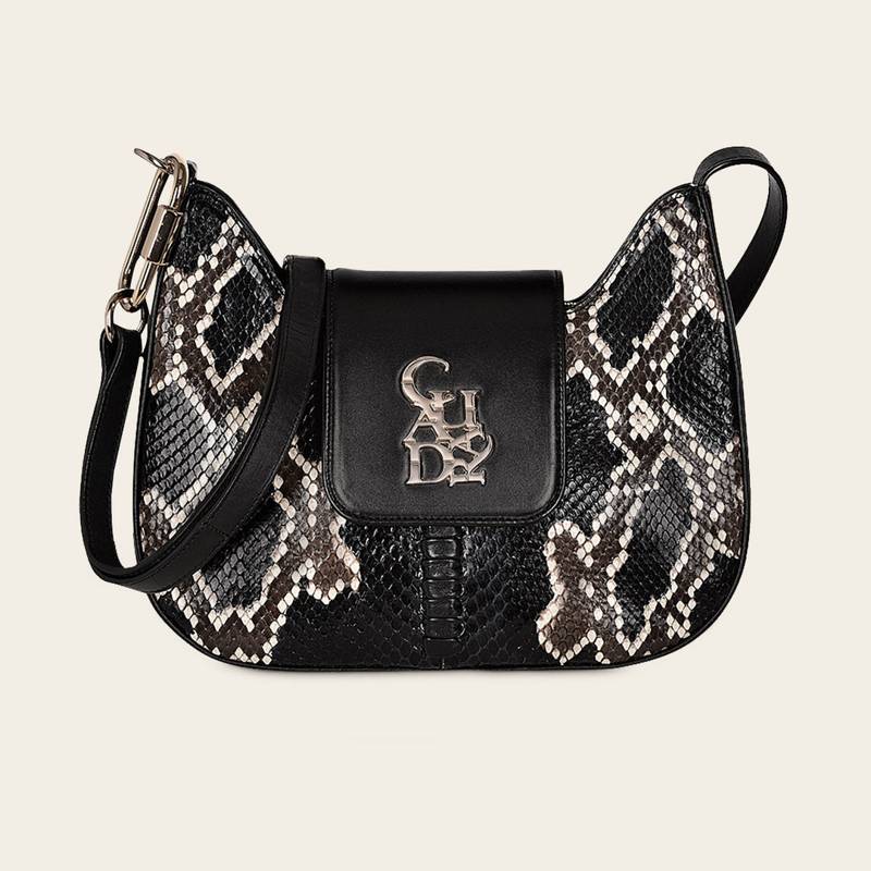 Bolso de hombro en piel de pitón product image