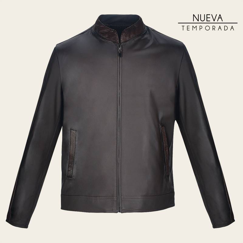 Chamarra en piel genuina de pitón product image