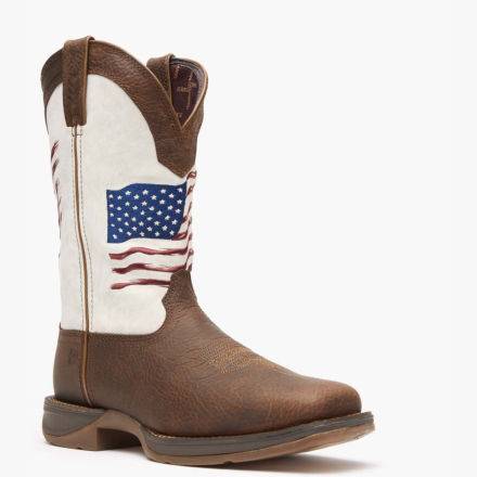 Rebel™ by Durango® Distressed Flag Embroidery Western Boot product image