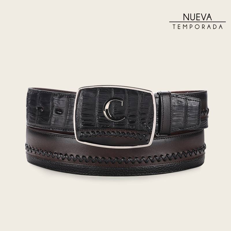 Cinturón vaquero en piel genuina de fuscus product image
