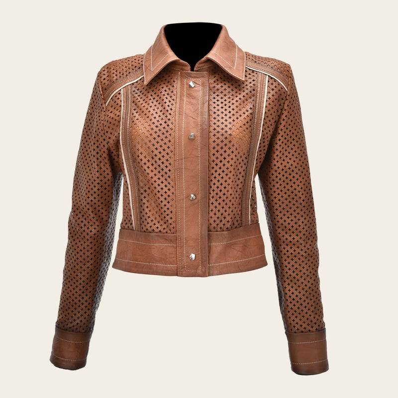 Chamarra corta en piel  genuina de ovino product image