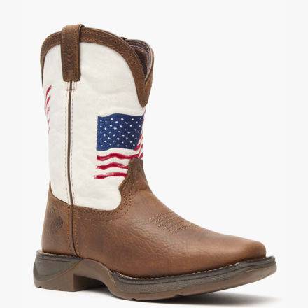 Lil' Rebel™ by Durango® Big Kids Distressed Flag Western Boot product image