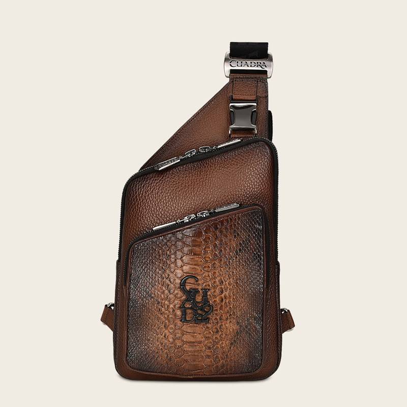 Bandolera en piel genuina de pitón para caballero product image