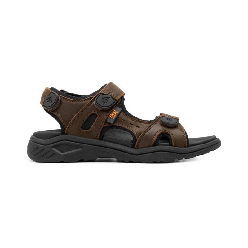 Sandalia Outdoor Piel Con Ajuste Flexi para Hombre con Ancho Ajustable Estilo 411001 Chocolate product image