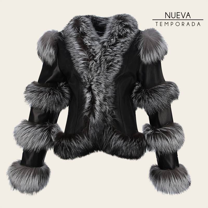 Chamarra con pelo de zorro para dama product image