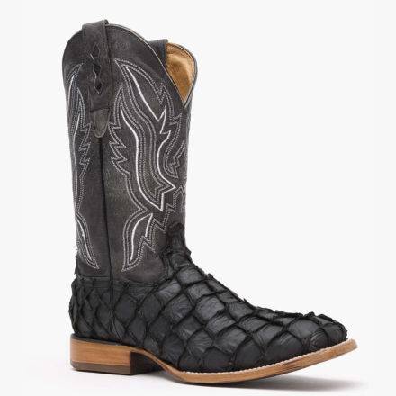 Durango® Premium Exotics™ Matte Black Pirarucu Western Boot product image