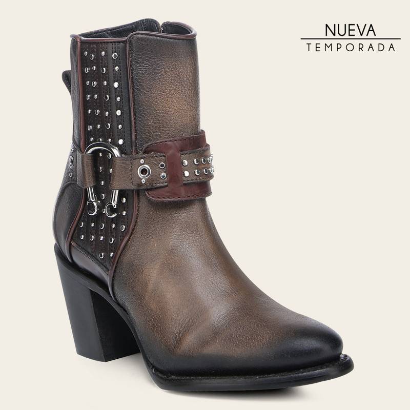 Botín biker en piel genuina para dama product image