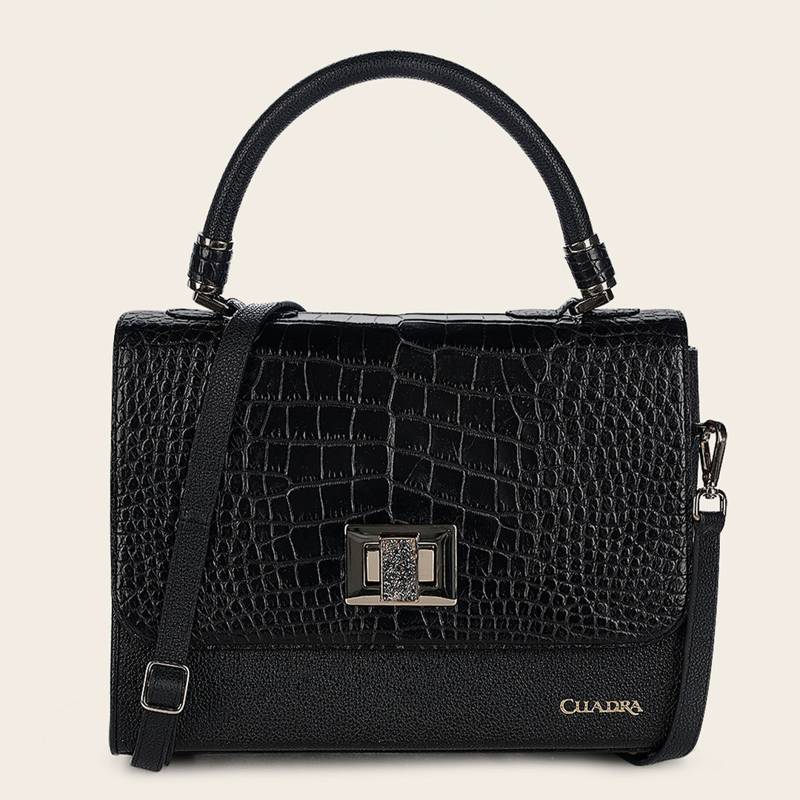 Bolso de mano en piel genuina de alligator para dama product image