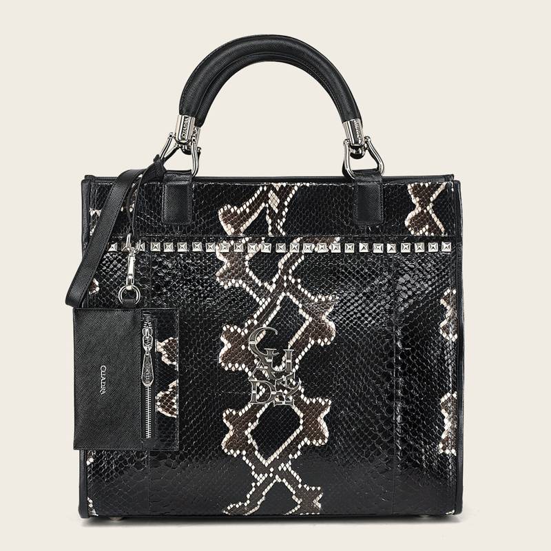 Tote en piel genuina de pitón product image