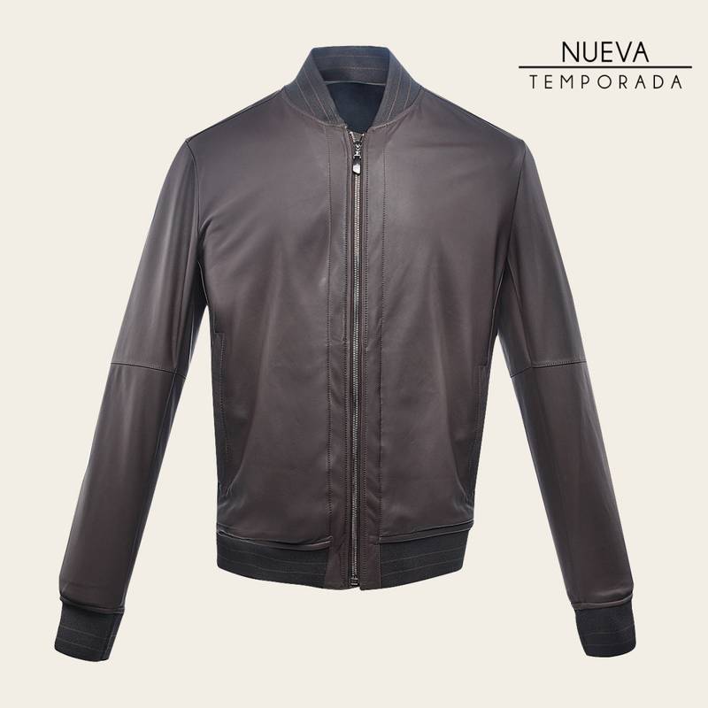 Chamarra en piel genuina para caballero product image