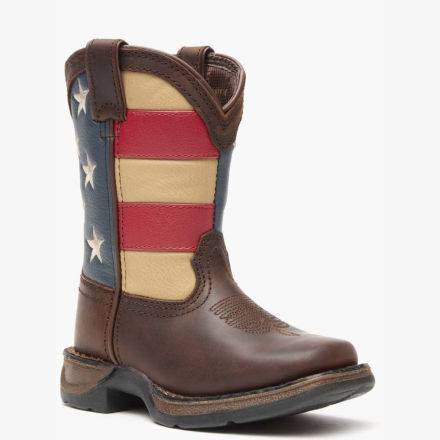 Lil' Rebel™ by Durango® Little Kids' Flag Western Boot product image