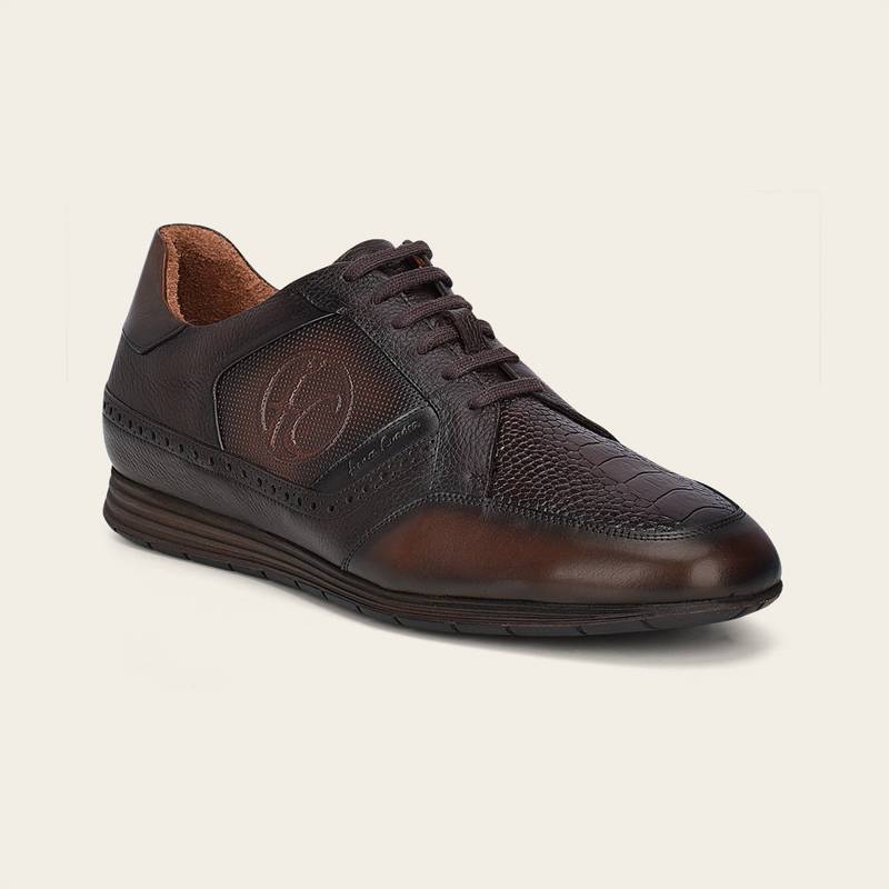 Tenis en piel de pata de avestruz para caballero product image
