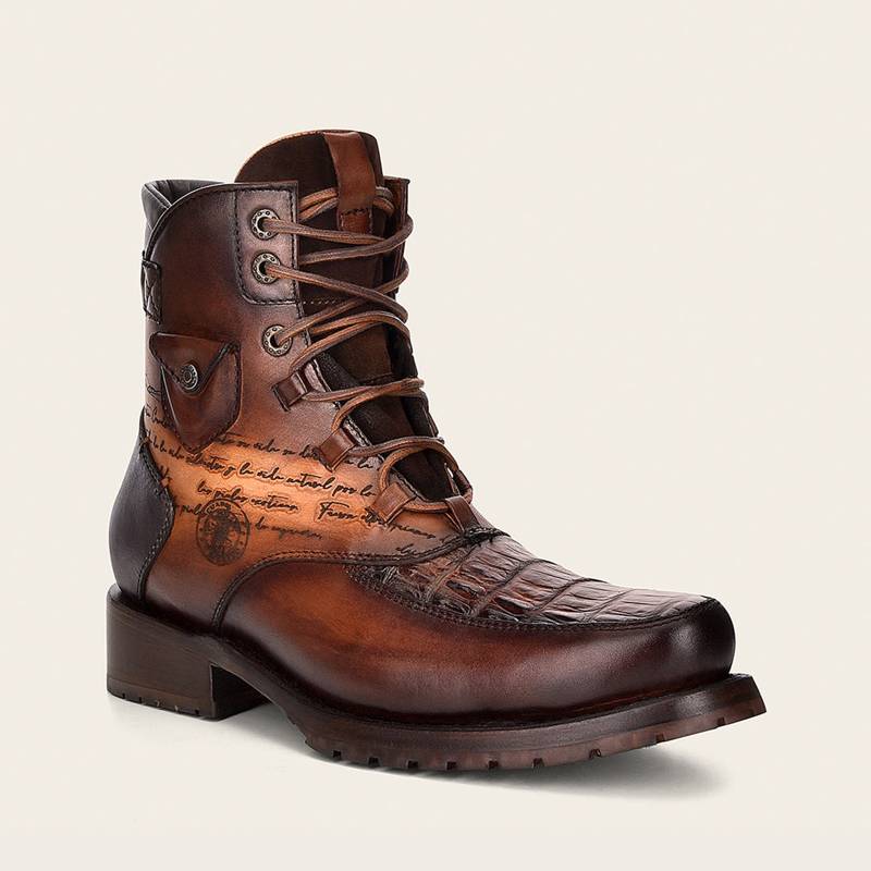 Botín urbano con piel genuina de fuscus para caballero product image