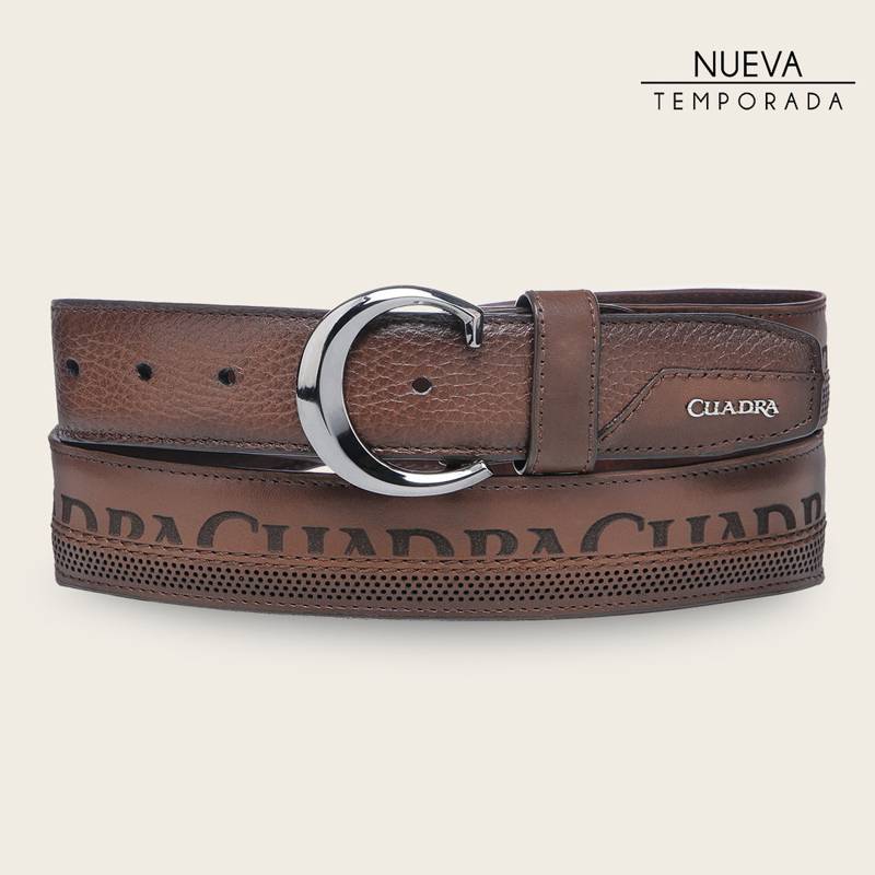 Cinturón casual en piel genuina de venado para caballero product image