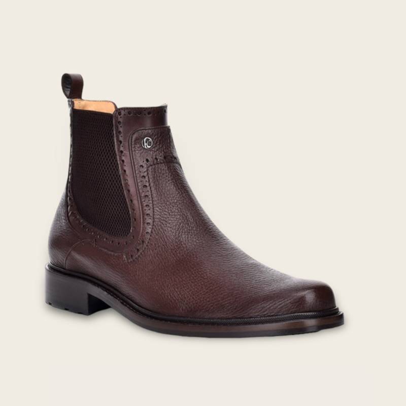 Botín de vestir en piel genuina de venado para caballero product image