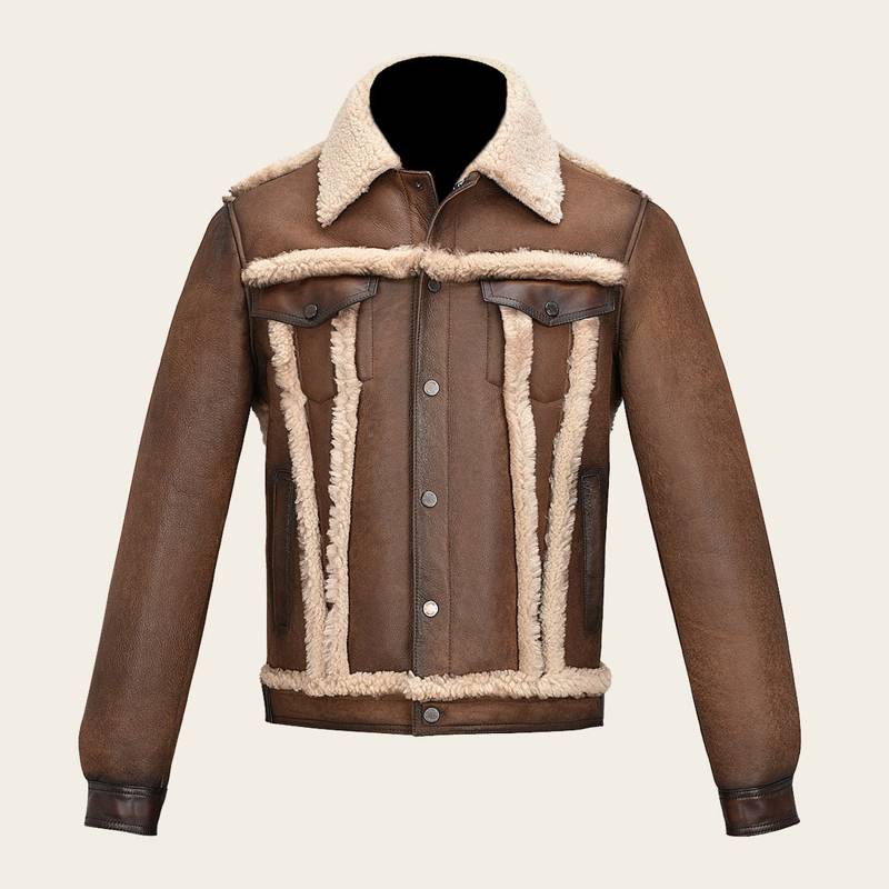 Chamarra con pelo genuino de ovino product image
