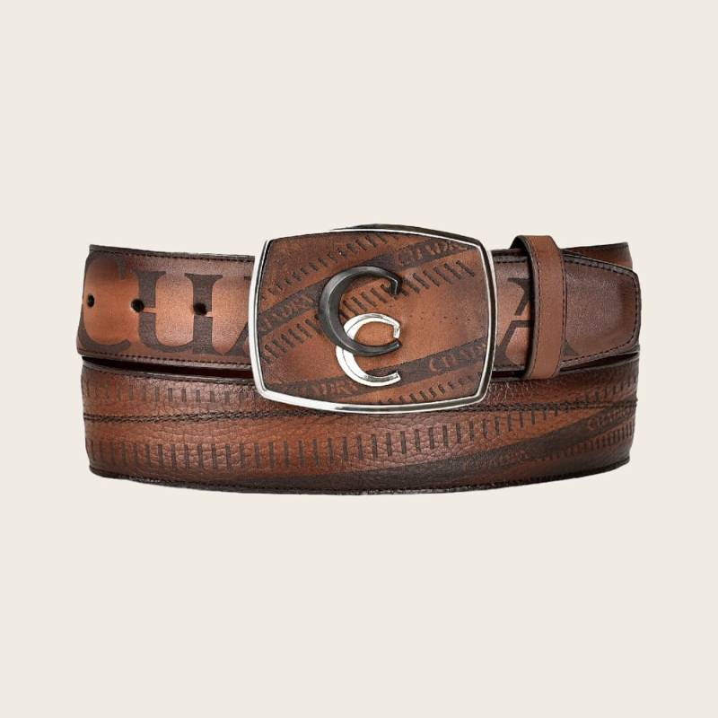 Cinturón vaquero en piel genuina para caballero product image