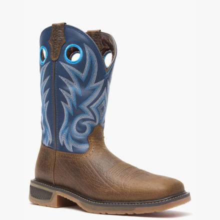 Durango® WorkHorse™ Worn Saddle and Denim Blue Western Work Boot product image