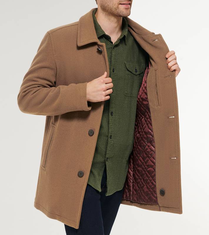 Men's Wool-Blend Car Coat product image