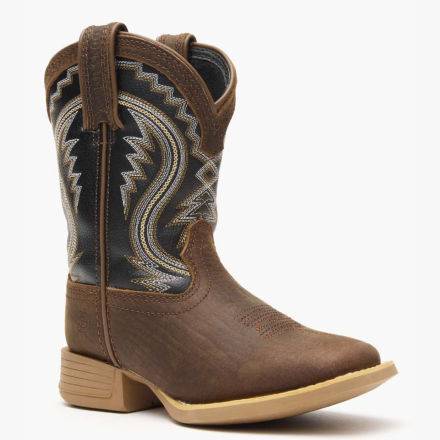 Durango® Lil' Rebel Pro™ Little Kid's Acorn/Black Onyx Western Boots product image