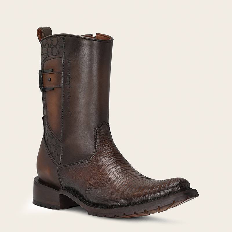 Bota urbana en piel genuina de lizard para caballero product image