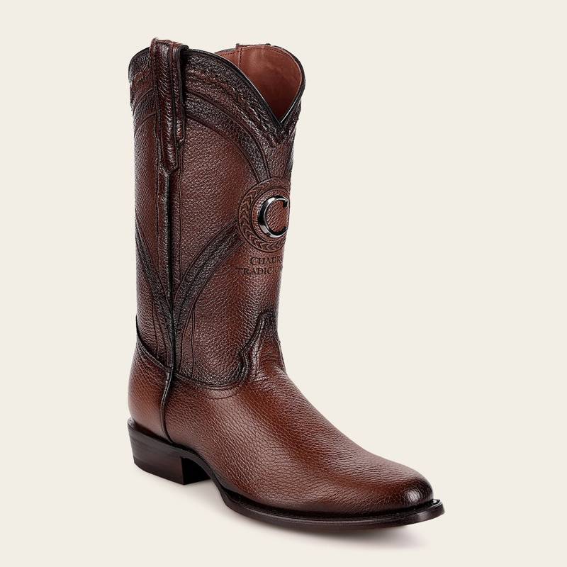 Bota tradicional en piel genuina de venado para caballero product image