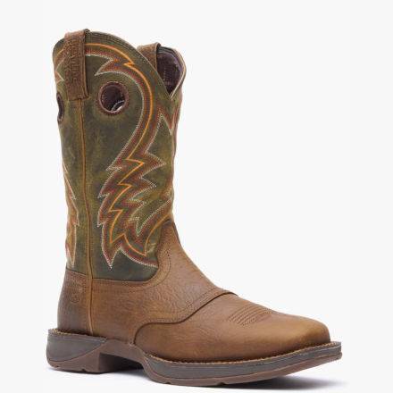 Rebel™ by Durango® Dark Chestnut and Hunter Green Western Boot product image